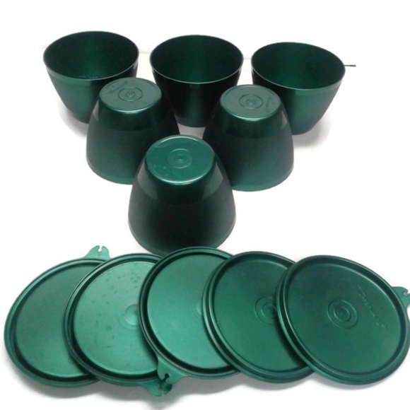 Tupperware Other - Tupperware Gemstone Jade Green Refrigerator Bowls